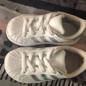 Girls Toddler Adidas , Worn About 4 Times Size 6c